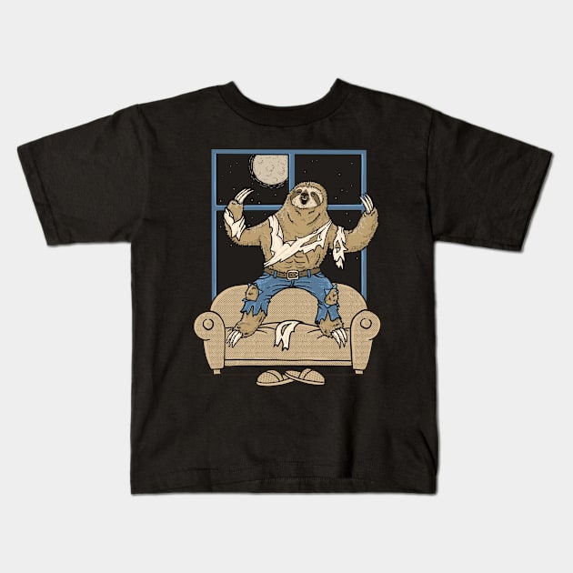 Transformation into sloths Kids T-Shirt by gotoup